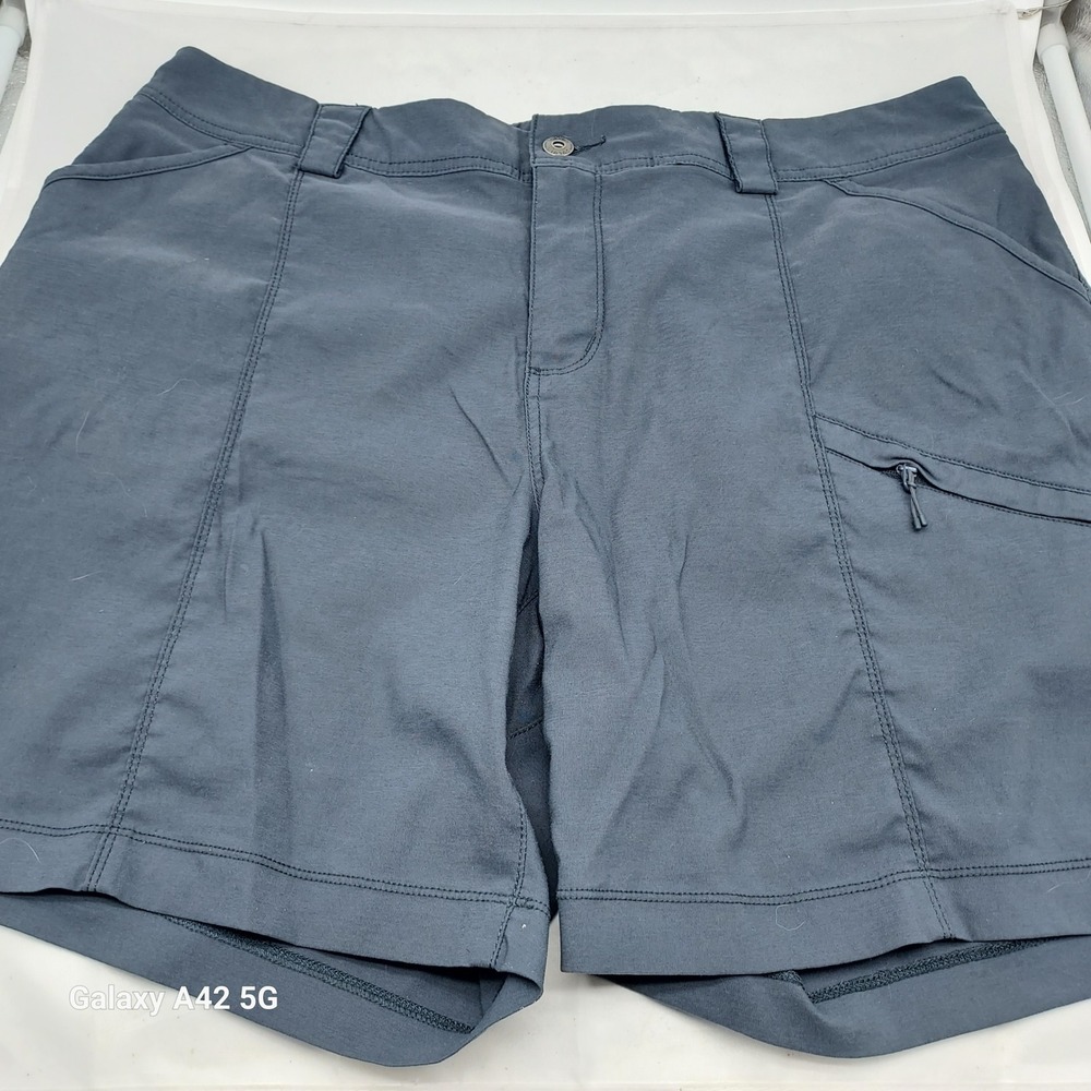 Duluth Trading Co Dry on the Fly Shorts Ink Blue Nylon Stretch Hiking 46707